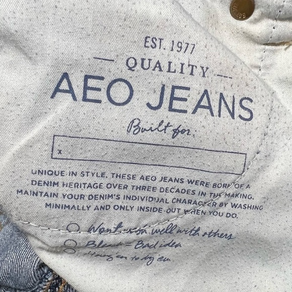 AMERICAN EAGLE Boy Crop Button Up Jeans, Size 2 -#307 - Picture 13 of 13